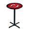 Holland Bar Stool Co 36" Blk Wrinkle New Jersey Devils Pub Table L211B3628NJDevl - alternate 1